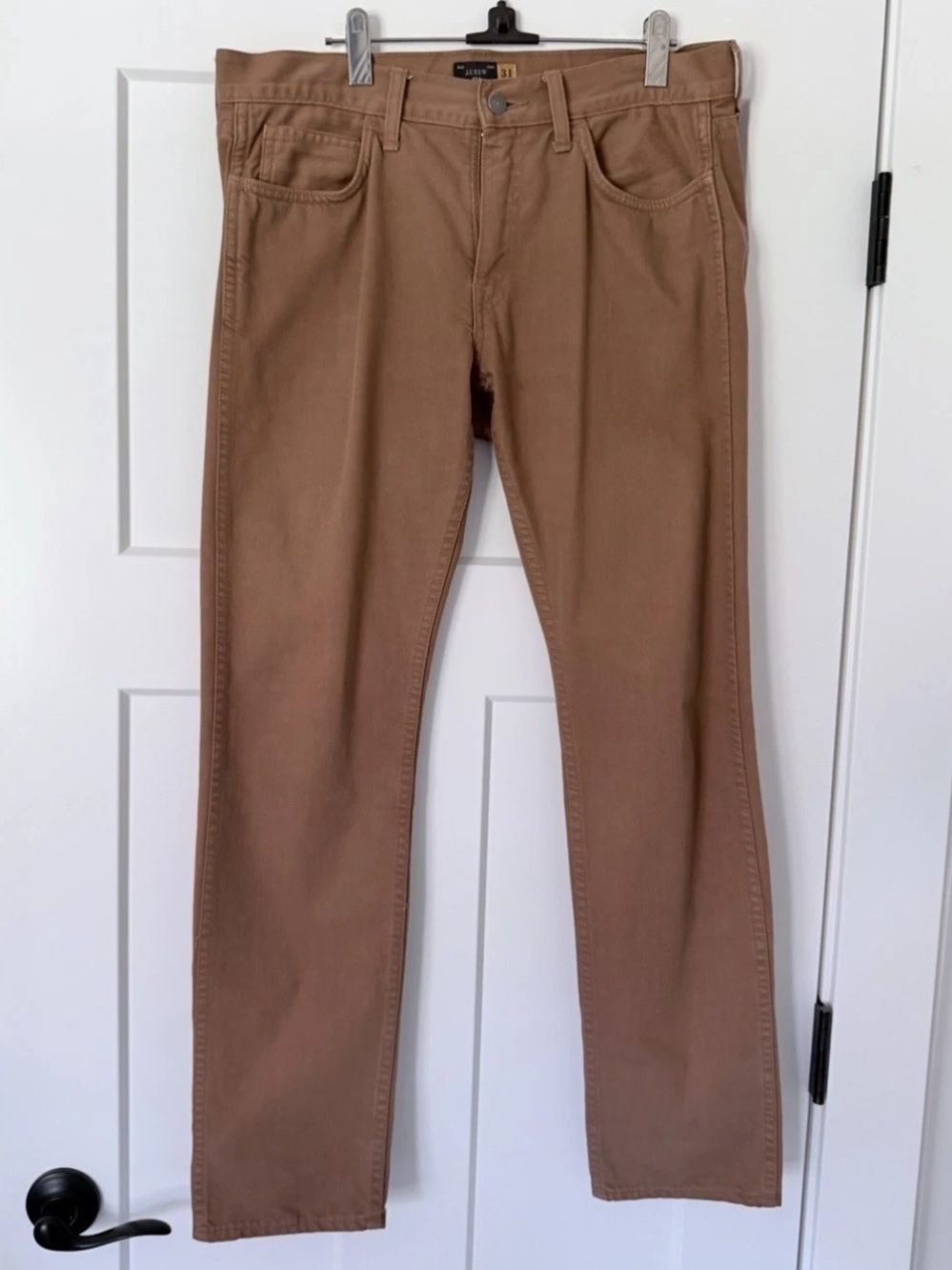 J.Crew Mens 484 5 Pocket Khaki Straight Cotton Twill Chino Pant, 31x30, GUC